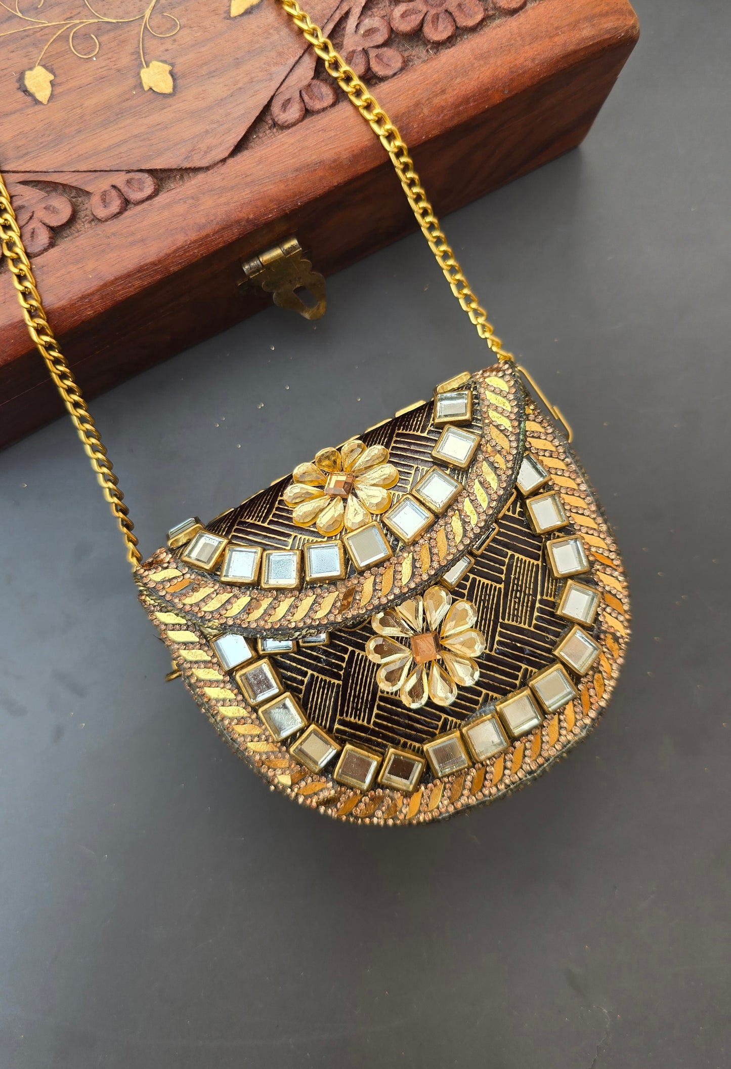 Mini Kundan Bag