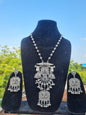 Nandi Oxidised Long Necklace Set