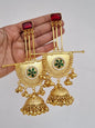 Golden Kashmiri Earrings