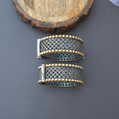 Dual tone Brass Kada