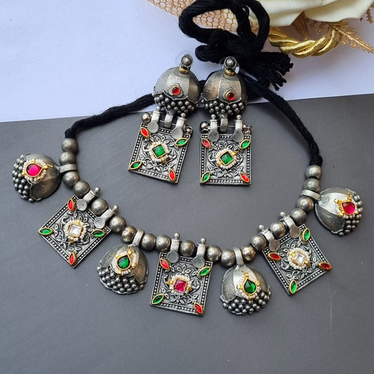 Pachi kundan Set