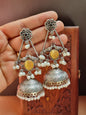Baghi Silver Brass Jhumka