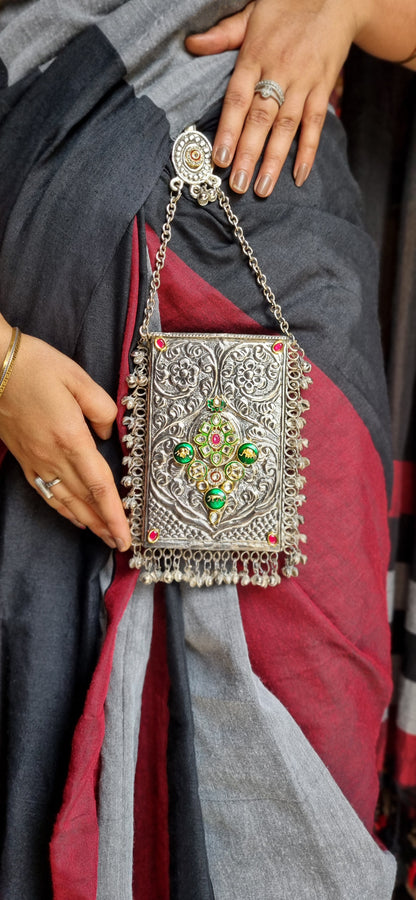 Rajwada Chandi Mobile Batua- Brass