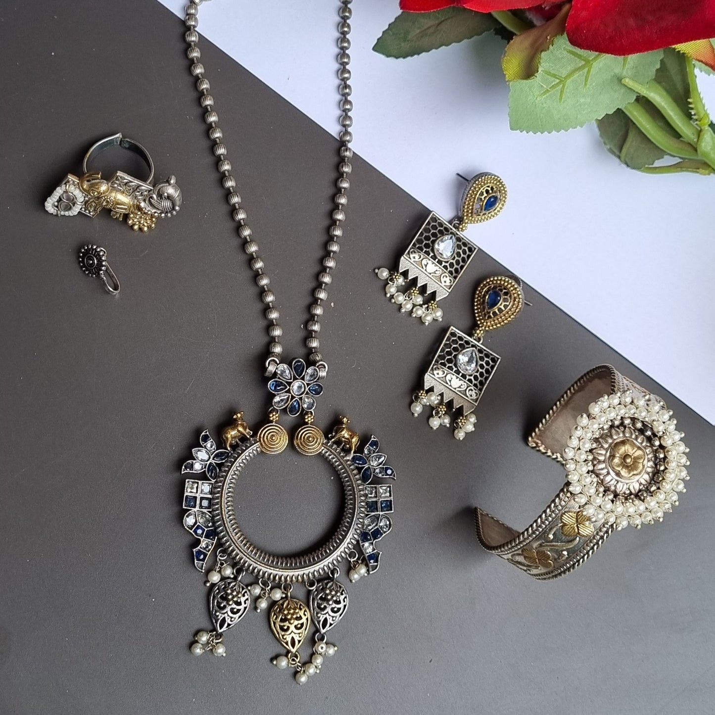 Navratri Jewellery Combo Set