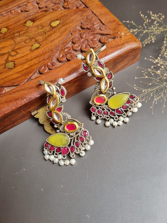 Fusion Stone Earcuff- Brass