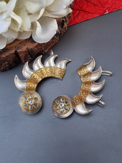 Dual tone fusion Brass Earcuff