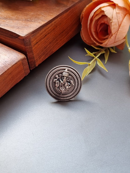 Ganesh Brass Ring