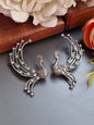 Peacock brass Earcuff