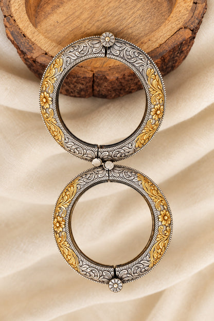 Dual tone Brass Kada- Single piece Price