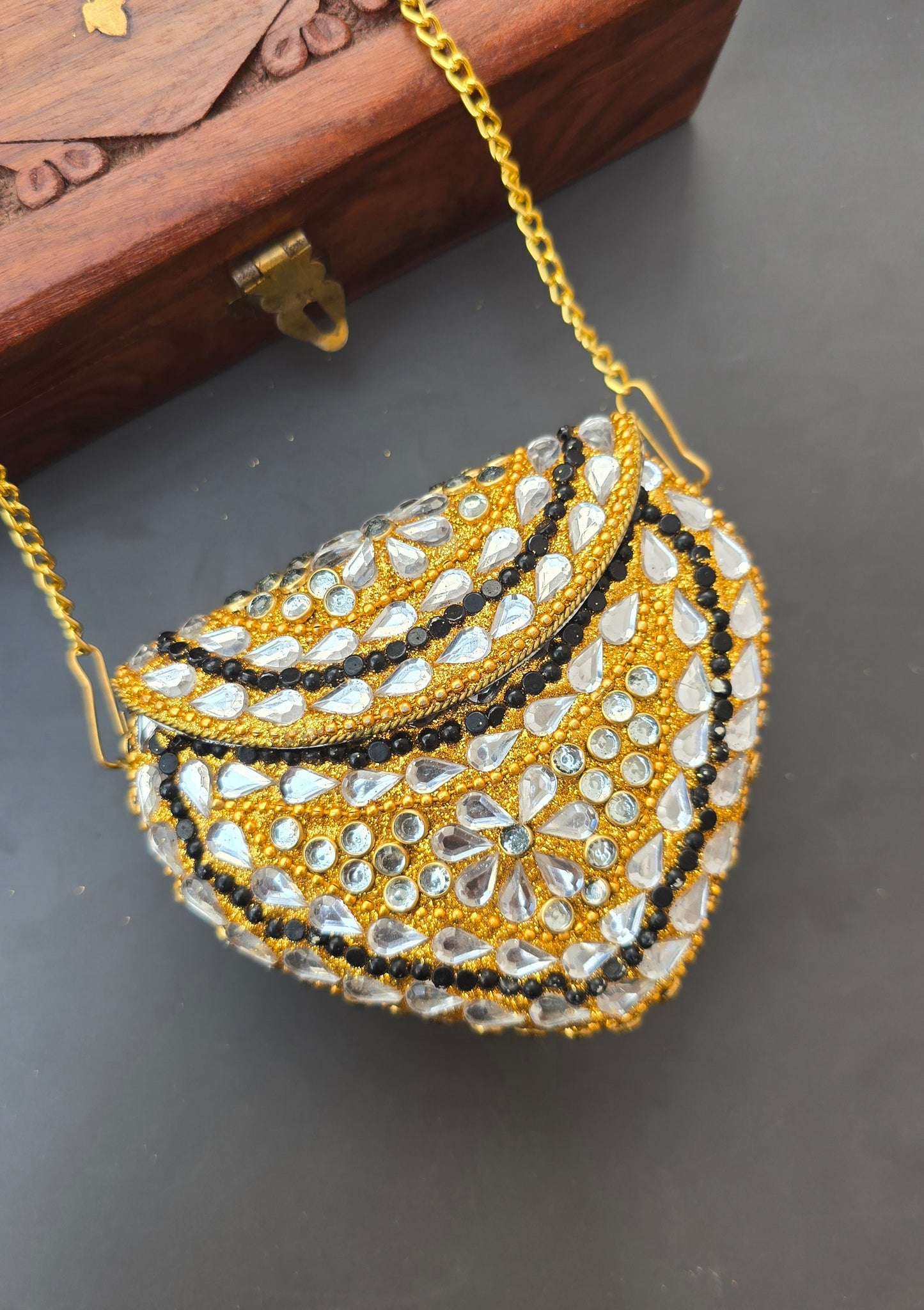 Mini Kundan Bag