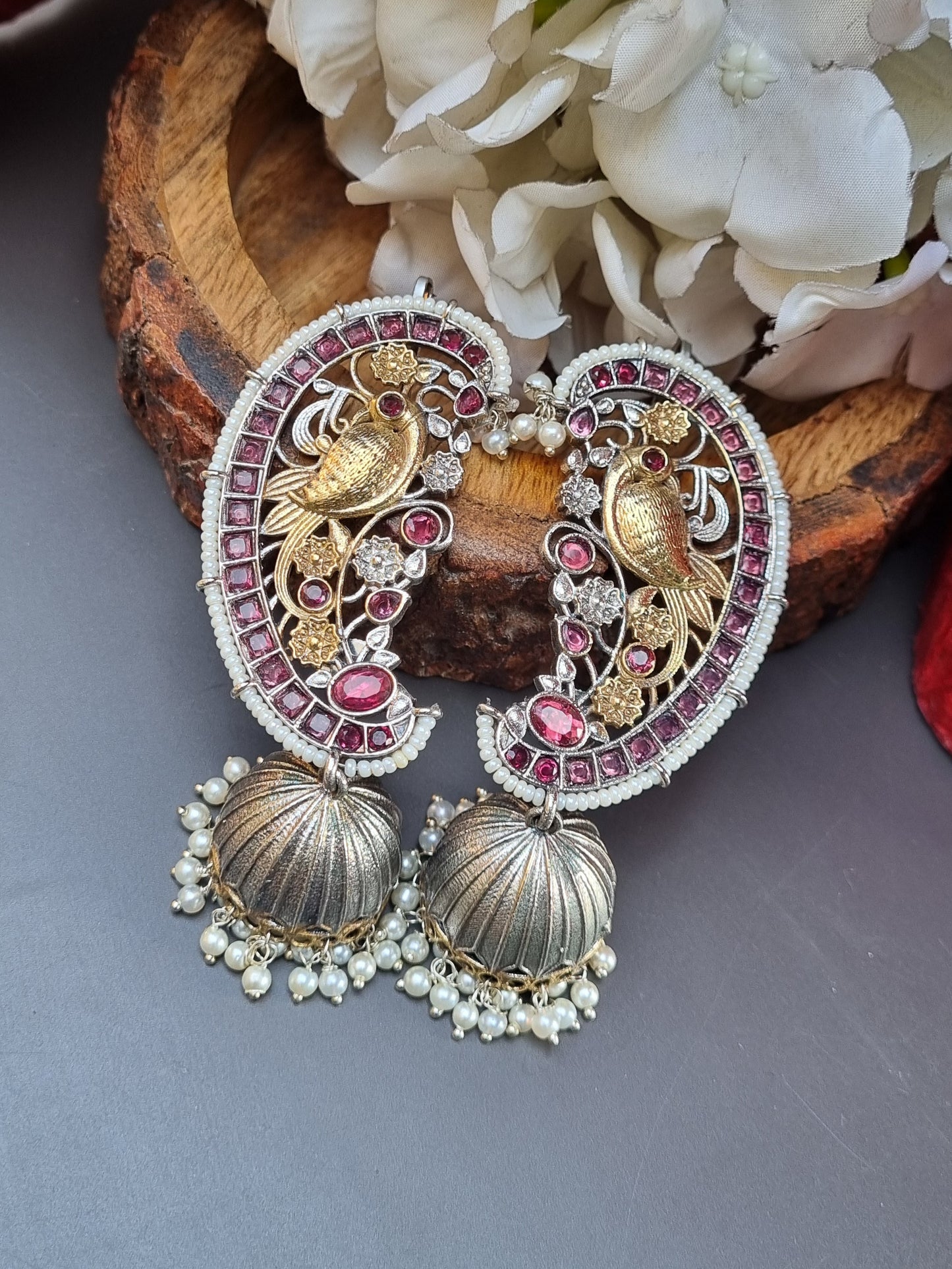 Dual tone Earcuff- Brass