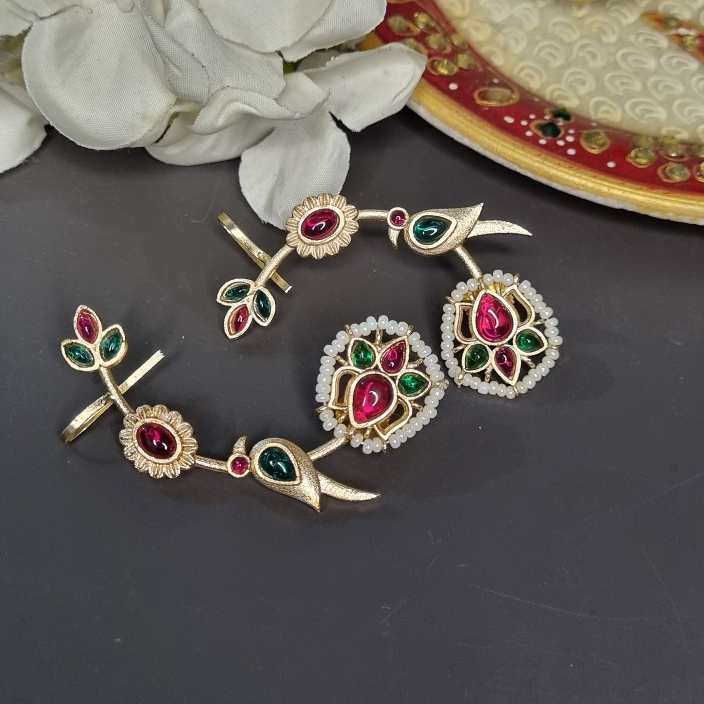 Pachi Kundan Earcuffs