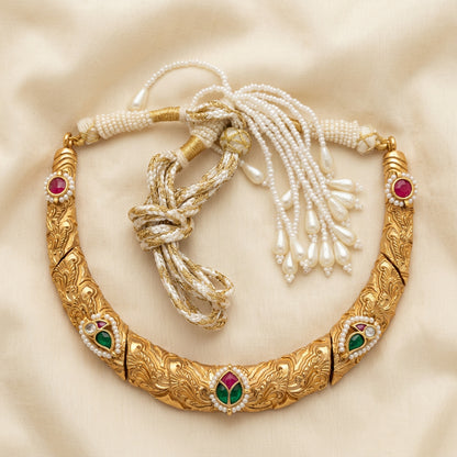 Pachi Kundan Fusion Choker