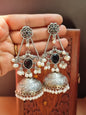 Baghi Silver Brass Jhumka