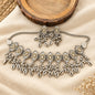 Ghunghru Shell Oxidised Choker