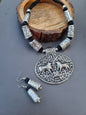 Thread Nandi Necklace set
