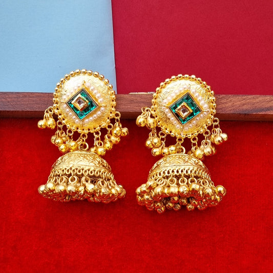 Golden Statement Jhumka