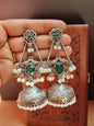 Baghi Silver Brass Jhumka