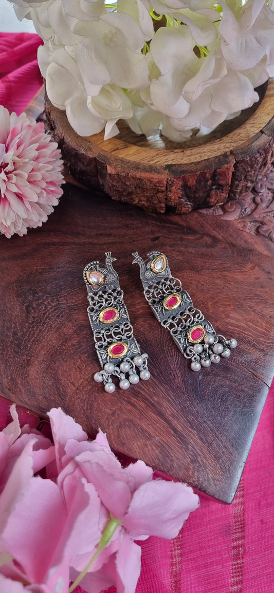 Peacock Fusion Earrings