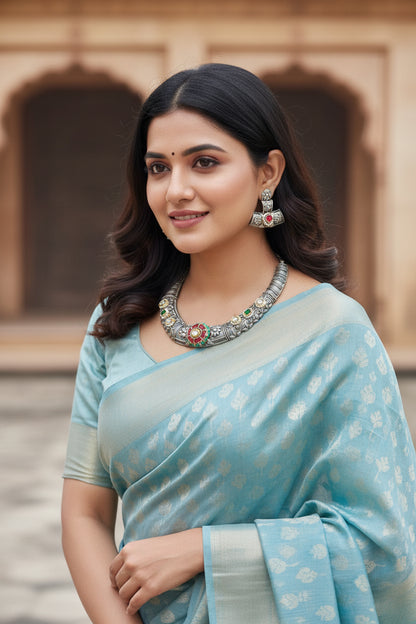 Chandani Pachi Brass Hasli Set