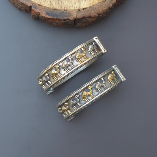 Dual tone Brass Kada