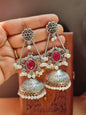 Baghi Silver Brass Jhumka