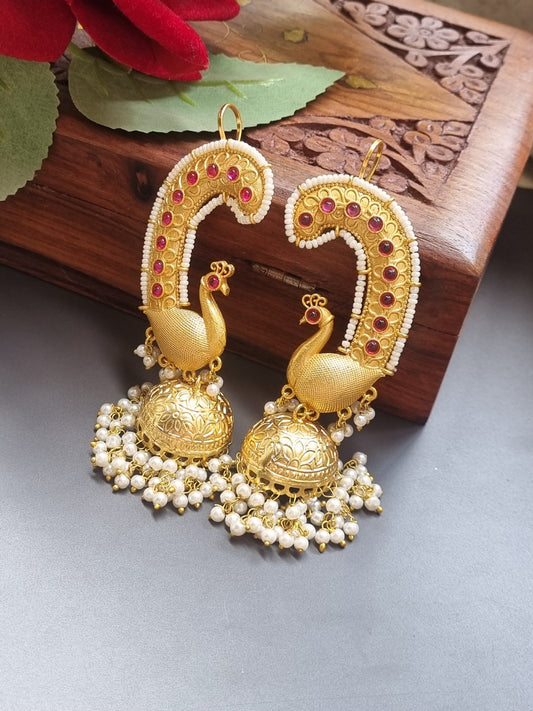 Golden Kashmiri Earrings earcuff