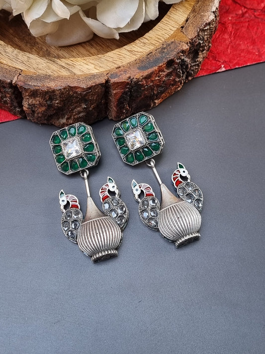 Cocktail Brass Earrings