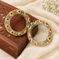 Pachi Kundan Dual tone Brass Kada- single piece