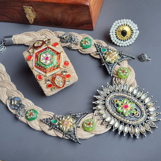 Jute Navratri Combo Set