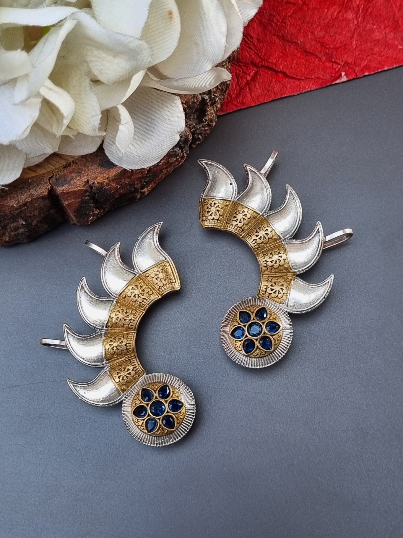 Dual tone fusion Brass Earcuff