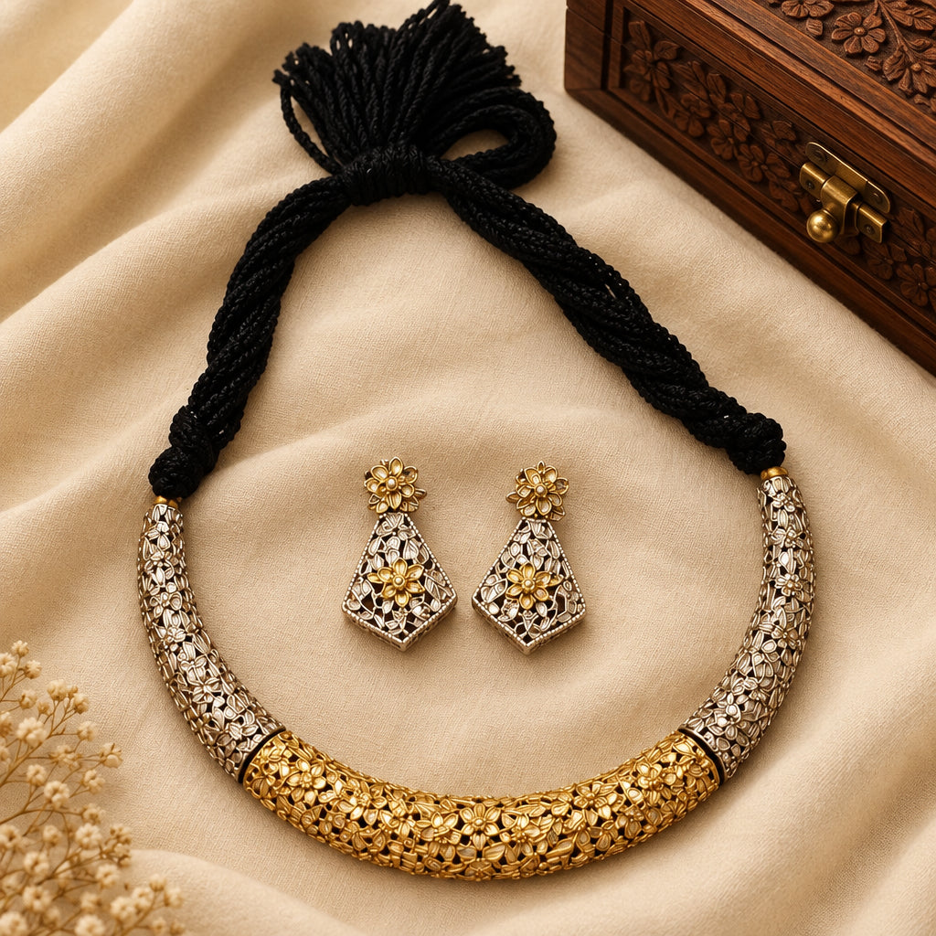 Dual tone Choker Set