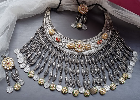 Fusion oxidised Hasli Set