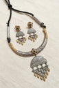 Brass dual tone Hasli Set