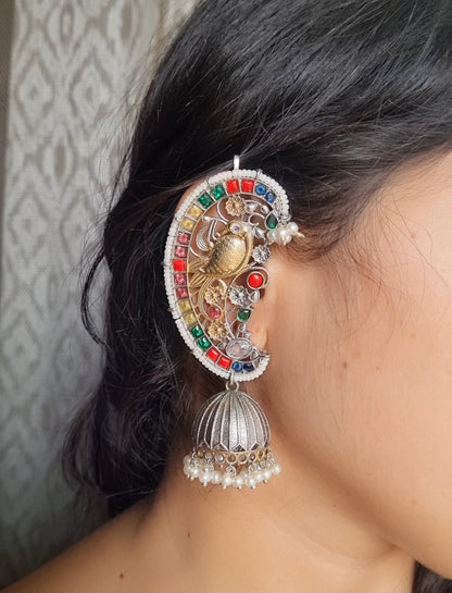 Dual tone Earcuff- Brass