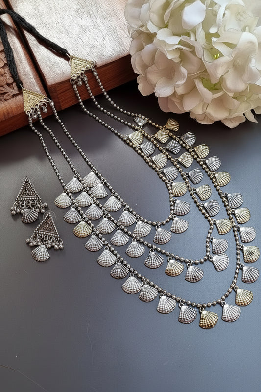 3 layered sukhna Necklace Set