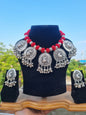 Thread Peacock Necklace set