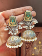 Munaar Dual tone Brass Jhumka