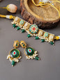 Golden Fusion Pachi Kundan golden Choker Set