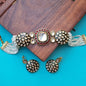 Kundan Pearl choker Necklace set