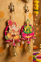 Shubh Labh Laxmi Ganesh Hanging Pair- Diwali Decor