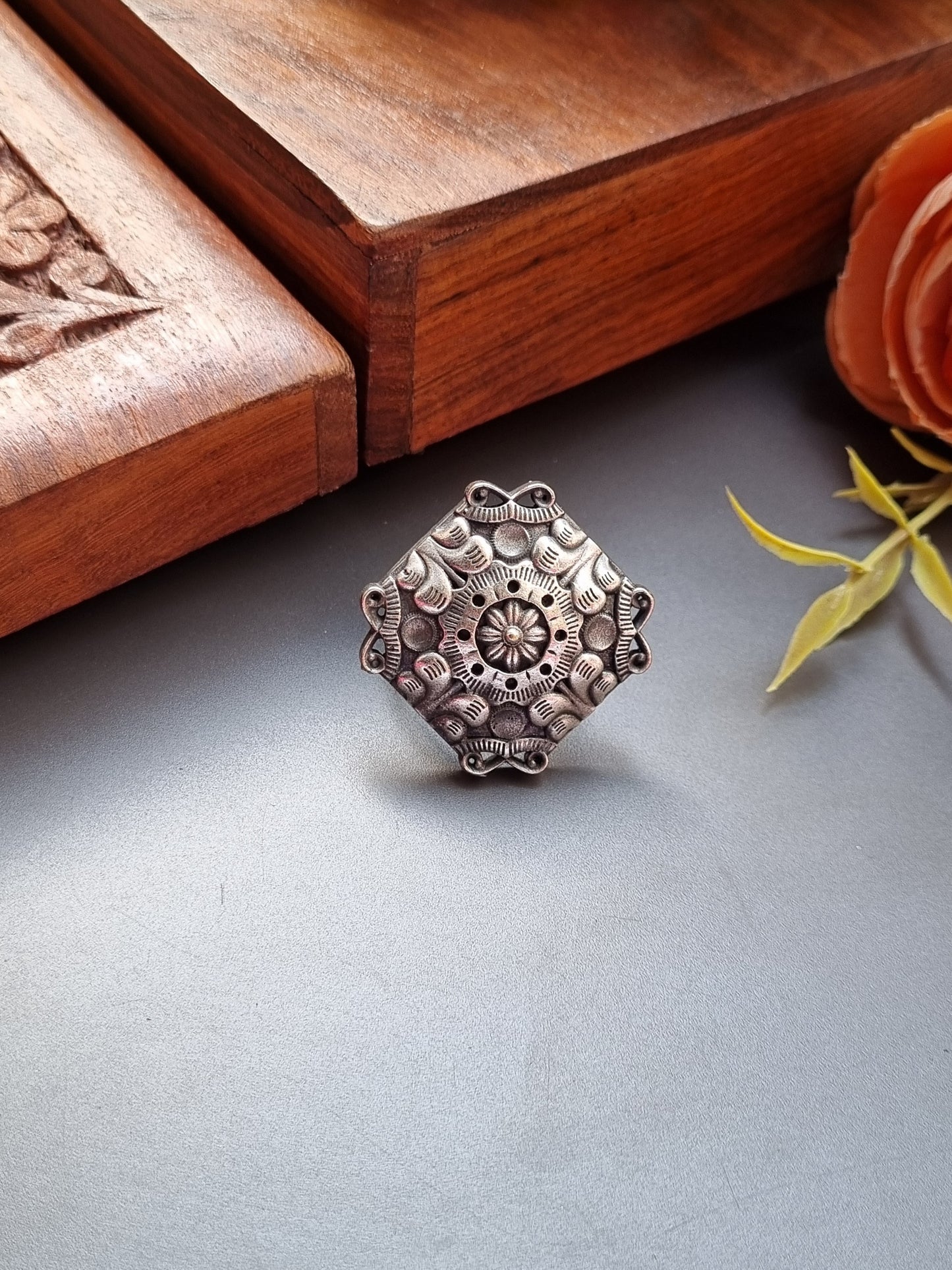 Square Brass Ring