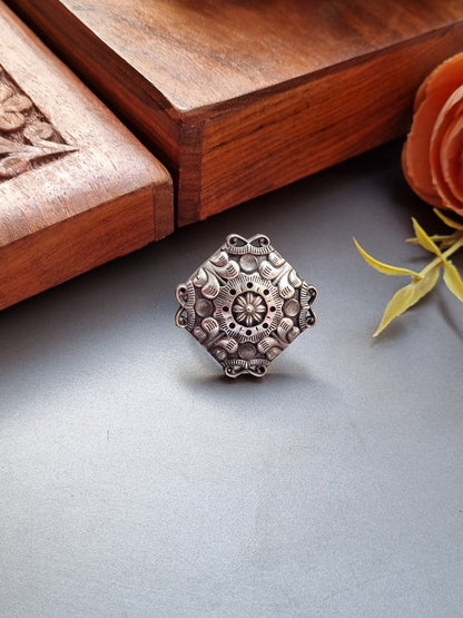 Square Brass Ring
