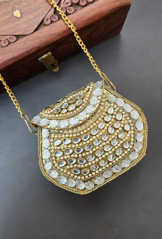 Mini Kundan Bag
