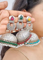 Ayana Silver Brass Jhumka