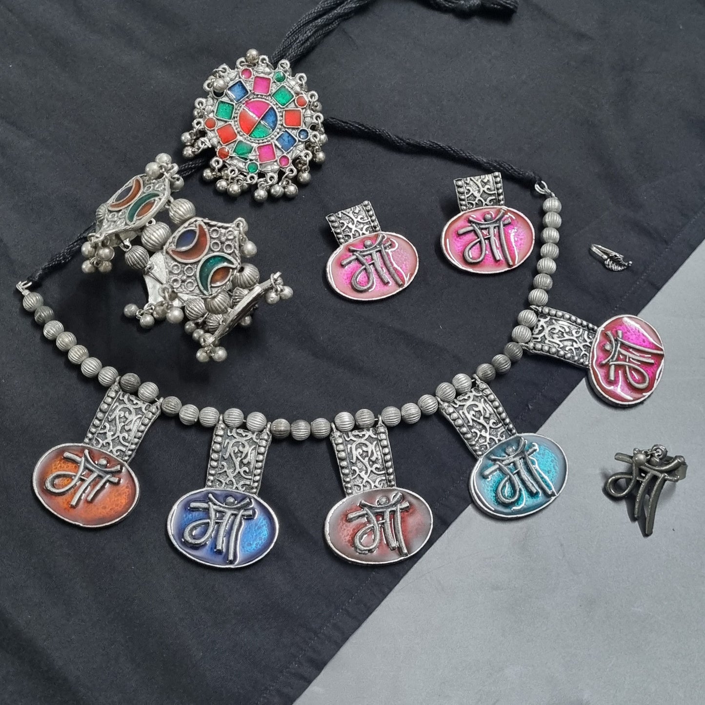 Maa Navratri Jewellery Combo Set