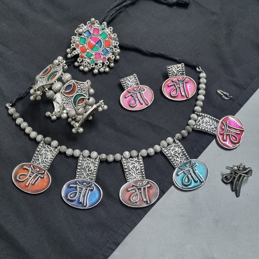 Maa Navratri Jewellery Combo Set