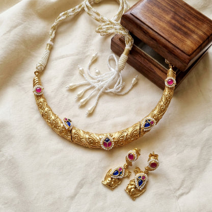 Pachi Kundan Fusion Choker