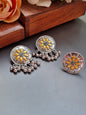 Dual tone oxidised Earrings