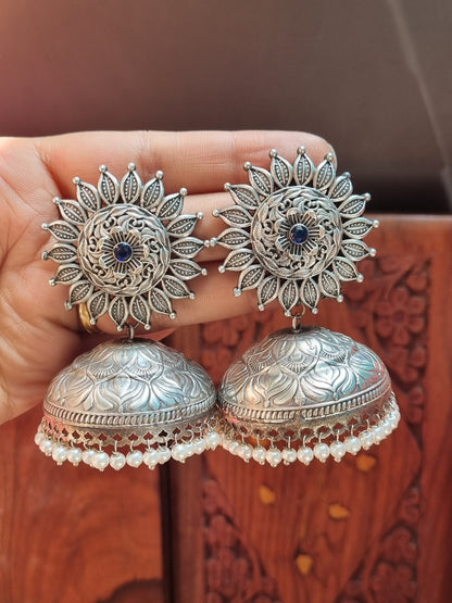 Gustaakh Ishq Brass Jhumka - Bahara Collection
